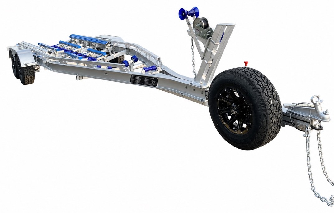 Emperor aluminium boat trailer, studio view