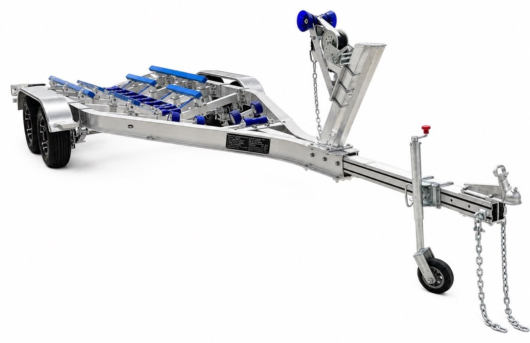 Emperor aluminium boat trailer, studio view