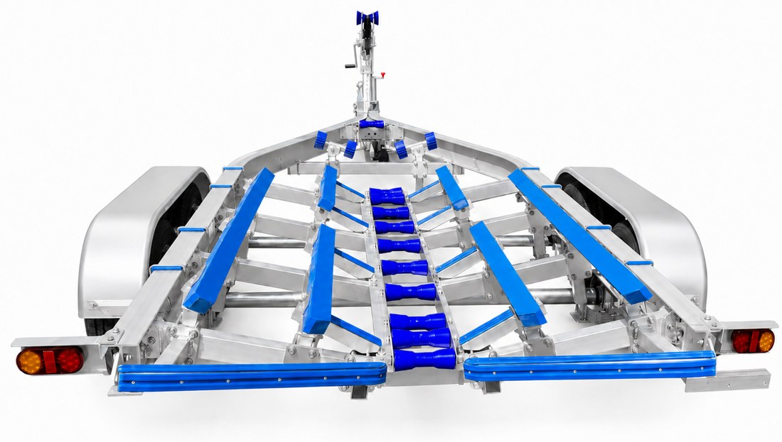 Emperor aluminium boat trailer, studio view